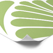 Geometrische Art Deco, nahtloses Muster Poster (Ecke)