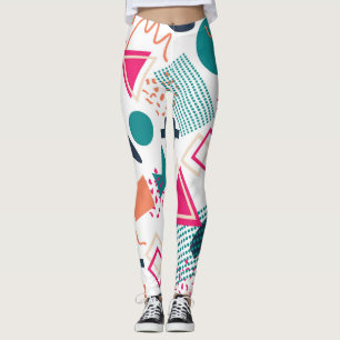 Geometrische Art der Eclectic Memphis Leggings