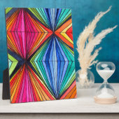 Geometrische Art des Regenbogens Fotoplatte (Seite)