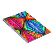 Geometrische Art des Regenbogens Notizblock (Rechte Seite)