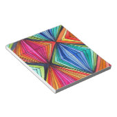 Geometrische Art des Regenbogens Notizblock (angewinkelt)