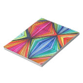 Geometrische Art des Regenbogens Notizblock (Rotiert)