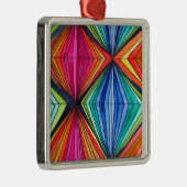Geometrische Art des Regenbogens Ornament Aus Metall (Rechts)