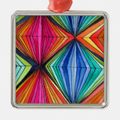 Geometrische Art des Regenbogens Ornament Aus Metall (Vorne)