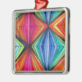 Geometrische Art des Regenbogens Ornament Aus Metall (Links)