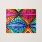 Geometrische Art des Regenbogens Puzzle (Horizontal)