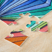 Geometrische Art des Regenbogens Puzzle (Seite)