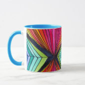 Geometrische Art des Regenbogens Tasse (Links)