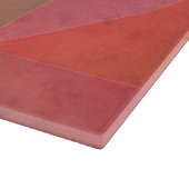 Geometrische Art des roten, rosa Aquarells Schneidebrett (Ecke)