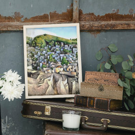 Geometrische Art von Kayakoy Leinwanddruck