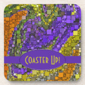 Geometrische Artwork-Personalisiert für Funky Liqu Getränkeuntersetzer (Vorderseite)