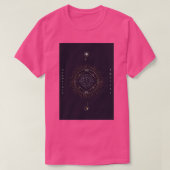 Geometrische astrologische Symbole Tarot-Karte Tri T-Shirt (Design vorne)