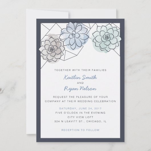 Geometrische Aufdeckungseinladung Einladung (Vorderseite)