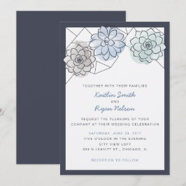 Geometrische Aufdeckungseinladung Einladung