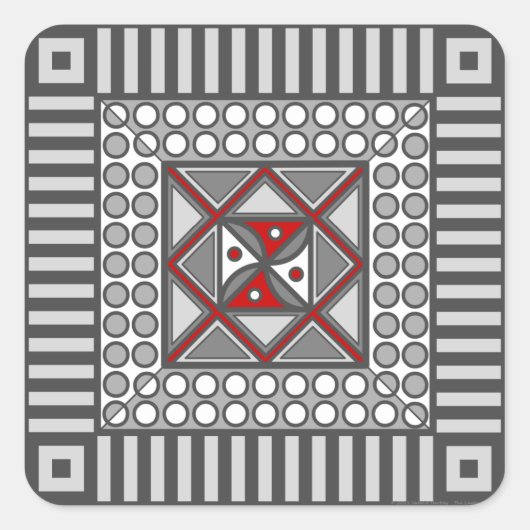 Geometrische Aufkleber (Vorderseite)