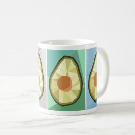 Geometrische Avocado-Tasse Kaffeetasse