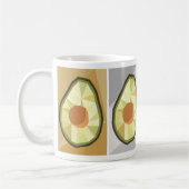 Geometrische Avocado-Tasse Kaffeetasse (Links)