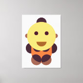 Geometrische Babykunst Leinwanddruck (Vorderseite)