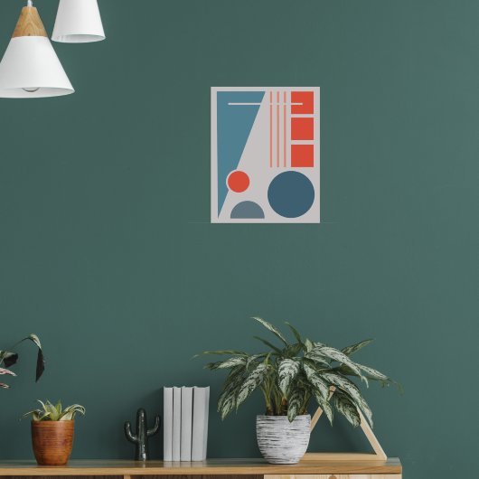 Geometrische Balance 1 Abstrakte Gestaltung Poster (Wohnzimmer 1)