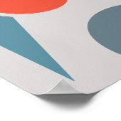 Geometrische Balance 1 Abstrakte Gestaltung Poster (Ecke)