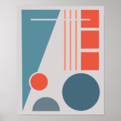 Geometrische Balance 1 Abstrakte Gestaltung Poster (Vorne)