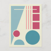 Geometrische Balance 1 Abstrakte Gestaltung Postkarte (Vorderseite)