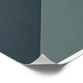 Geometrische Balance - Minimalistische Dreiecke Poster (Ecke)