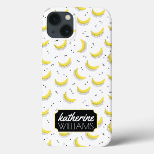 Geometrische Bananen addieren Ihren Namen Case-Mate iPhone Hülle