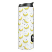Geometrische Bananen | addieren Ihren Namen Thermosbecher (Nach links gedreht)