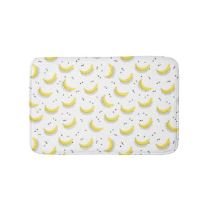 Geometrische Bananen Badematte