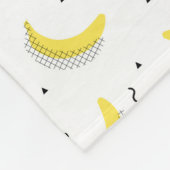 Geometrische Bananen Fleecedecke (Ecke)