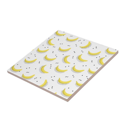 Geometrische Bananen Fliese (Seite)