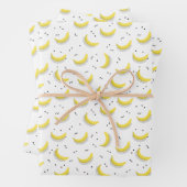 Geometrische Bananen Geschenkpapier Set (Beispiel)