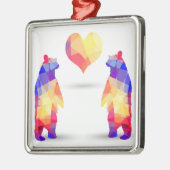 Geometrische Bären Ornament Aus Metall (Links)