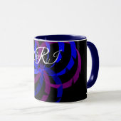 Geometrische Beeren-Mischung Kaffeetasse (VorderseiteRechts)