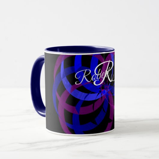 Geometrische Beeren-Mischung Kaffeetasse (Vorderseite Links)