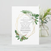 Geometrische Begehung des Lebens durch tropische V Einladung (Stehend Vorderseite)