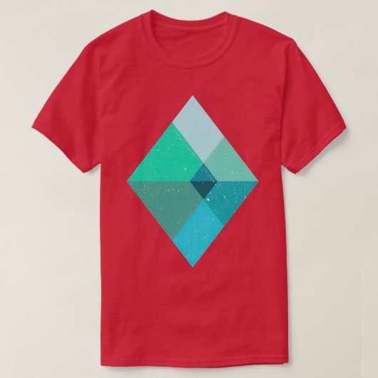 Geometrische Berge T-Shirt (Design vorne)