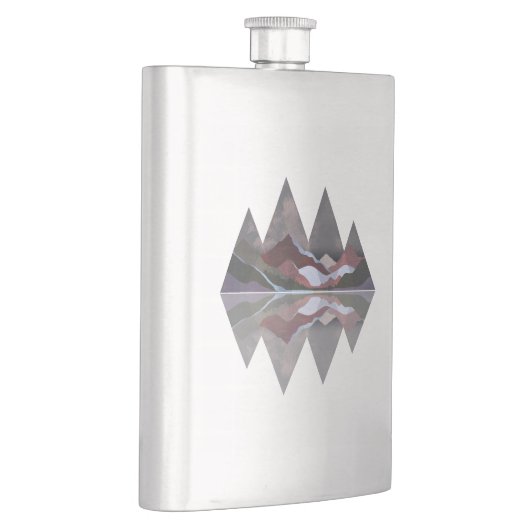 Geometrische Berglandschaft Flachmann (Rechts)