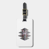 Geometrische Berglandschaft Gepäckanhänger (Vorderseite vertikal)