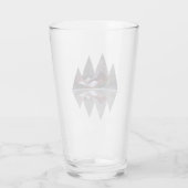 Geometrische Berglandschaft Glas (Rückseite)
