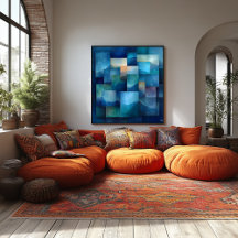 Geometrische Berglandschaft Kunst, Dichtung und Aq