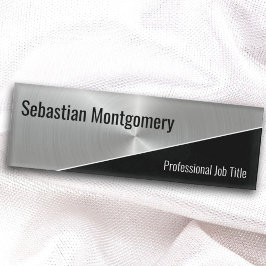 Geometrische berufliche Imitat aus metallischem St Namenschild