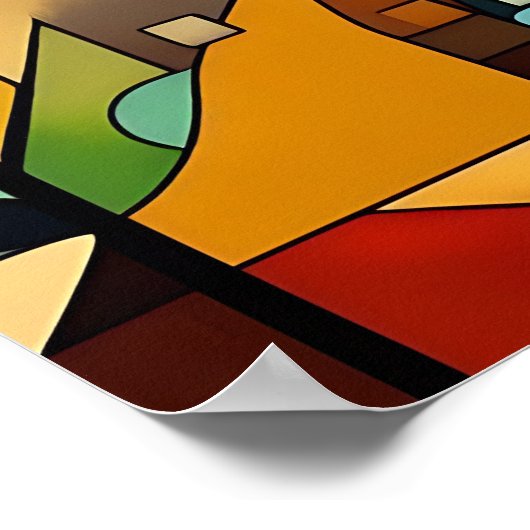 Geometrische Beschaffenheit Poster (Ecke)