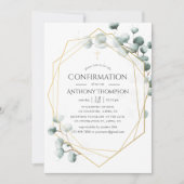 Geometrische Bestätigung der Eukalyptus Einladung (Vorderseite)