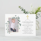 Geometrische Bestätigung der Eukalyptus Einladung (Stehend Vorderseite)