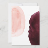 Geometrische Bestätigung der Wasserfarbe für Burgu Einladung (Rückseite)