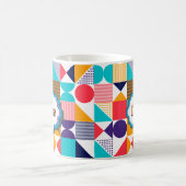 Geometrische Bilder Personalisiert Kaffeetasse (Mittel)