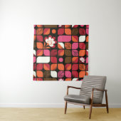 Geometrische Blätter Blume Nahtloses Muster Wandteppich (Beispiel)