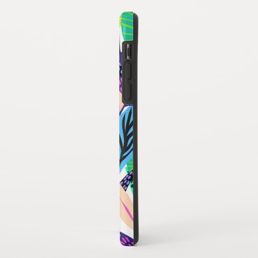 Geometrische Blätter Case-Mate iPhone Hülle (Hinten/Links)